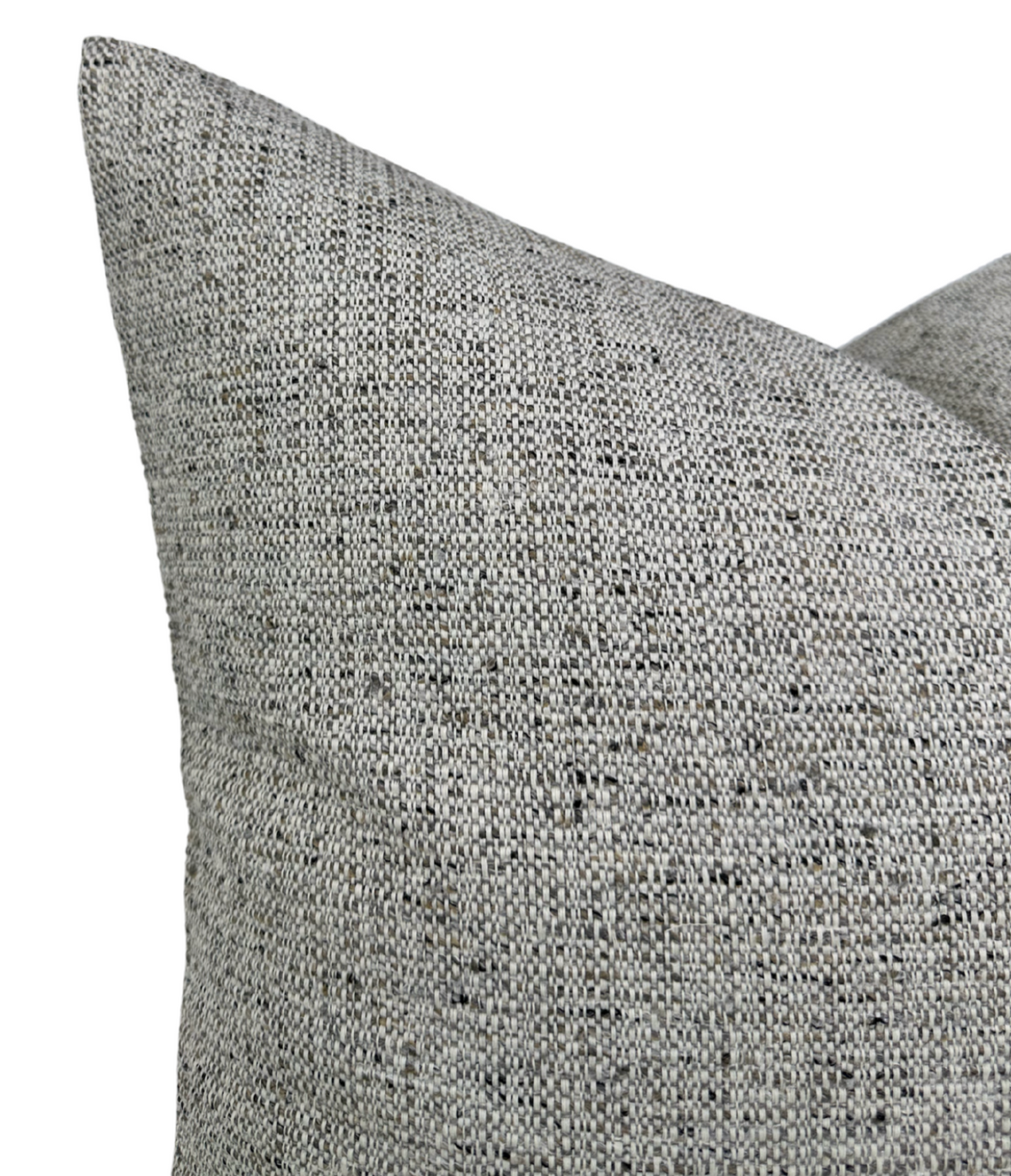 Performance Woven Pillow Cover in Taupe, Indoor Outdoor Pillow